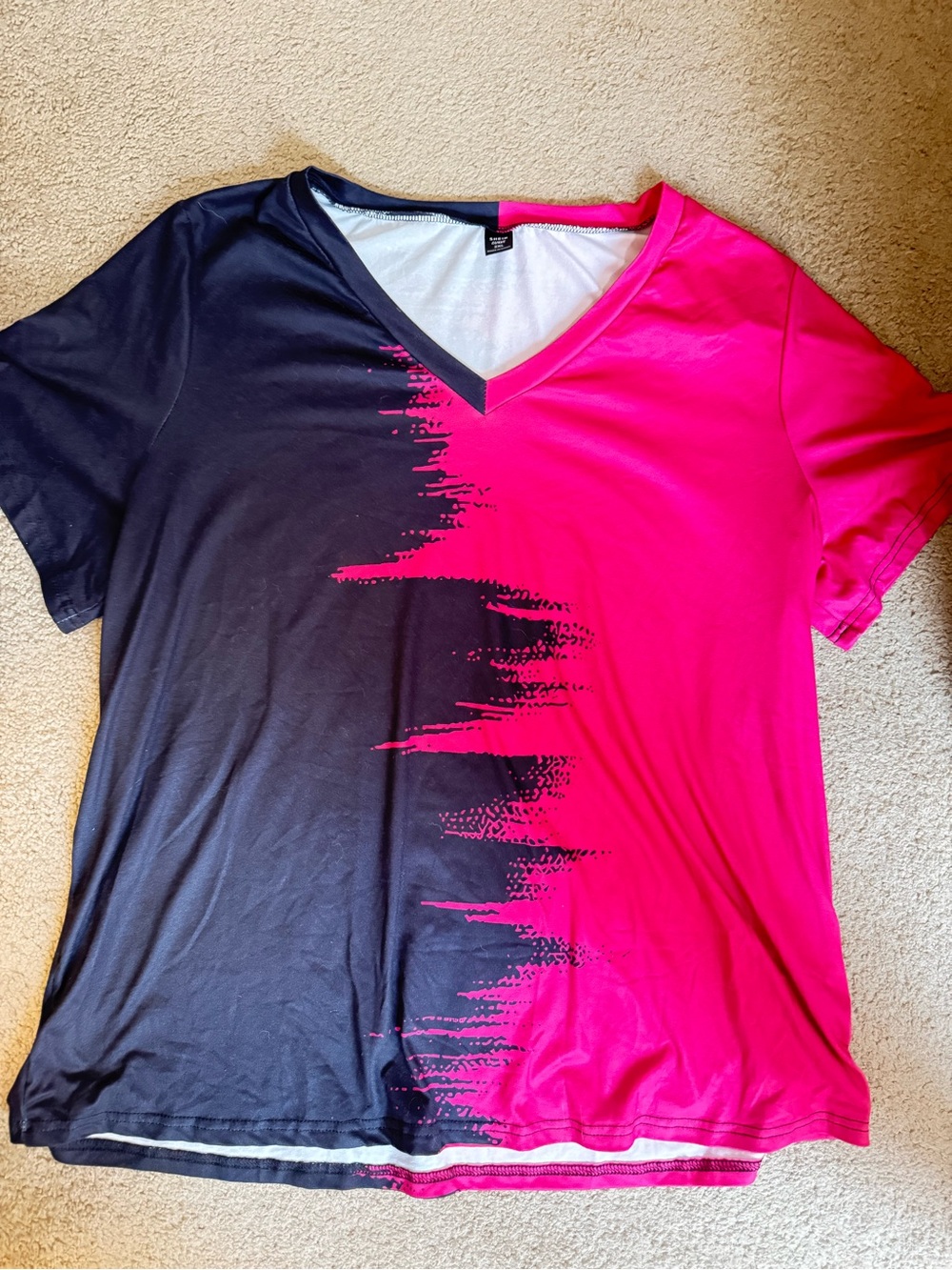 Women’s Top in Black and Hot Pink